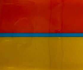 Les-Ottomans &#39;Murano&#39; tray, yellow and red MULTICOLOUR OTTO22MUR165MUL