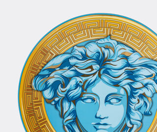 Rosenthal 'Medusa Amplified' service plate, blue coin MULTICOLOUR ROSE22MED526BLU