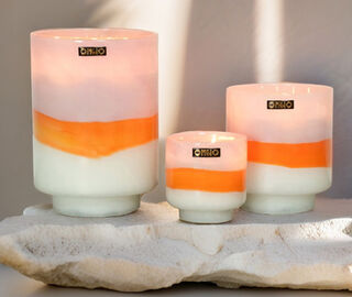 ONNO Collection 'Ang&egrave;le' candle Gold scent, medium, multicolor MULTICOLOUR ONNO25ANG322MUL