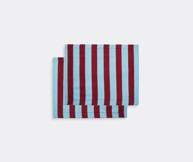 La DoubleJ &#39;Riga Bordeaux&#39; tablemat, set of two Light Blue LADJ20TAB424MUL