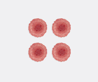 Bordallo Pinheiro 'Maria Flor' dessert plate, set of four, pink MULTICOLOR BOPI26MAR941MUL