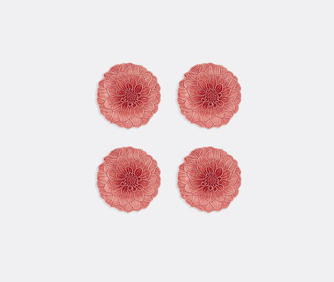 Bordallo Pinheiro 'Maria Flor' dessert plate, set of four, pink MULTICOLOR BOPI26MAR941MUL