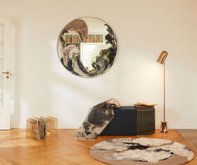 AYTM &#39;Curva&#39; table, gold GOLD AYTM21CUR862GOL