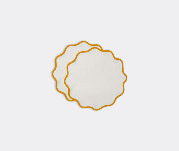 La DoubleJ 'Cloud' tablemat, set of two, ocher undefined ${masterID} 2