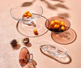 Nude 'Silhouette' bowl, large, clear TRANSPARENT NUDE20SIL155TRA