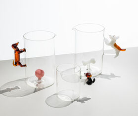 Ichendorf Milano &#39;Dogs&#39; jug, bassotto with ball, multicolor MULTICOLOUR ICMI25DOG273MUL