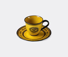 Gucci 'Star Eye' demitasse cup with saucer, set of two, yellow YELLOW GUCC22STA335YEL