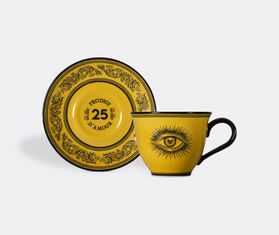 Gucci 'Star Eye' coffee cup with saucer, set of two, yellow YELLOW GUCC22STA373YEL