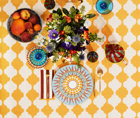 La DoubleJ &#39;Ra&#39; dessert plate, set of two, multicolor MULTICOLOUR LADJ24RAD212MUL