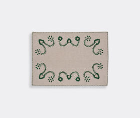 House of Capricorn 'Viana' placemat and napkin set, green GREEN HOCA26VIA366GRN