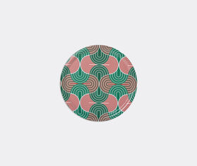 La DoubleJ 'Slinky Verde' round printed tray MULTICOLOUR LADJ22ROU719MUL