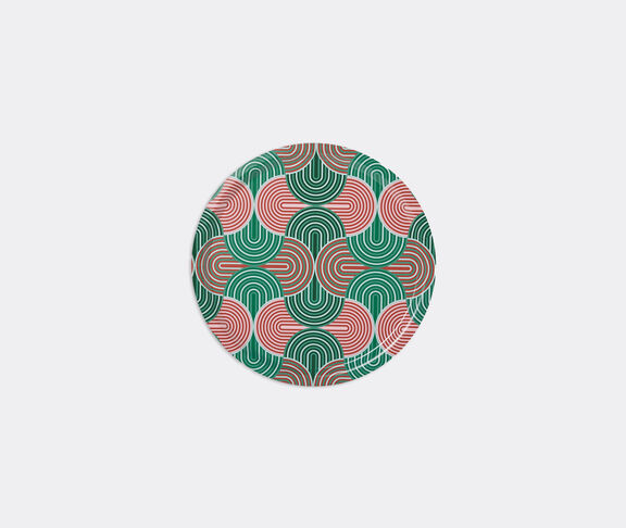 La DoubleJ 'Slinky Verde' round printed tray undefined ${masterID}