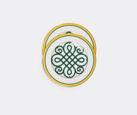 La DoubleJ 'Cortile' dinner plate, set of two MULTICOLOUR LADJ23DIN055MUL