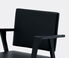 Cassina 'Luisa' small armchair, black leather Black CASS21LUI749BLK