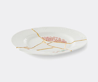 Seletti 'Kintsugi' dinner plate, no 1 MULTICOLOUR SELE21KIN117WHI