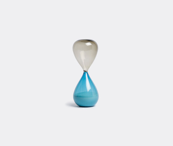 Venini 'Clessidra' hourglass Taupe Grey, Aquamarine ${masterID}