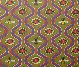 Gucci Pearl eyes print wallpaper MULTICOLOUR GUCC18BEE175GRN