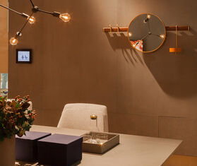 Poltrona Frau &#39;Ren&#39; wall mirror LIGHT BROWN POFR20REN874BRW