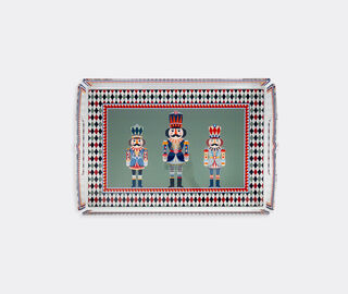 VESTA 'Nutcracker' tray, multicolor GREEN VEST26LAR616GRN