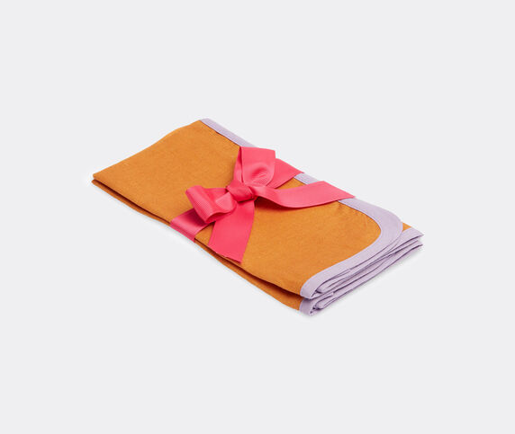 La DoubleJ 'Rainbow Siena' large napkin, set of two ORANGE LADJ23LAR635MUL