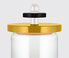 Alessi '100 Values Collection' glass jar, yellow white,black,yellow ALES21GLA416MUL