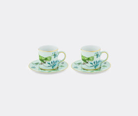 Aquazzura Casa &#39;Secret Garden&#39; coffee cup and saucer, set of two GREEN AQUA23SEC438GRN