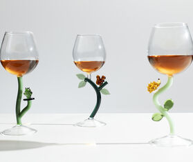Ichendorf Milano 'Animal Farm' stemmed glass, set of six, multicolor MULTICOLOUR ICMI25ANI184MUL