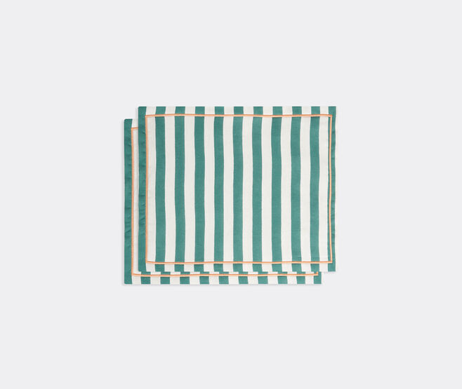 La DoubleJ 'Riviera' placemat, set of two, green GREEN LADJ25PLA202MUL