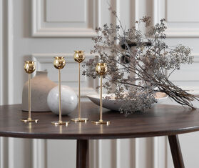 Skultuna &#39;Tulip&#39; candlestick, small BRASS SKUL22TUL550BRA