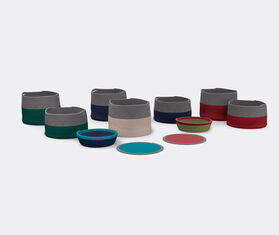 Cassina 'Podor' baskets, set of two, beige &amp; grey GREY CASS21POD982BEI