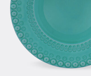 Bordallo Pinheiro &lsquo;Fantasia&rsquo; soup plate, set of four, acqua green TURQUOISE BOPI23FAN635LGR