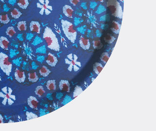 Les-Ottomans 'Ikat' wooden tray, blue MULTICOLOUR OTTO20IKA252MUL