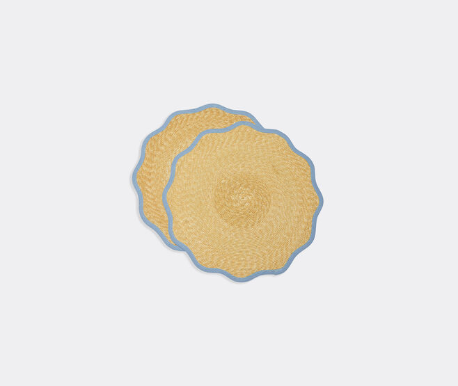 La DoubleJ 'Cloud' placemat, set of two, light blue LIGHT BLUE LADJ25STR775MUL