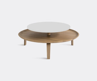 Col&eacute; 'Secreto 85' coffee table, white LIGHT BROWN COIT20SEC306WHI