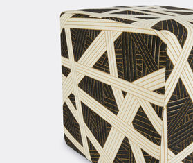 Missoni &#39;Nastri&#39; pouf cube, black BLACK MIHO23NAS058MUL