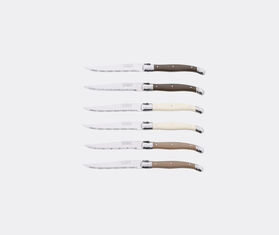 Jean Dubost Laguiole &#39;Block&#39; steak knife, set of six, silver SILVER JEDL24KNI115SIL