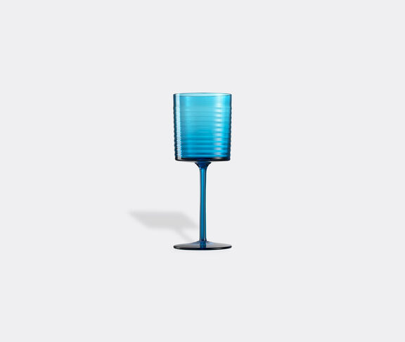NasonMoretti 'Gigolo' water glass, striped aquamarine Aquamarine ${masterID}