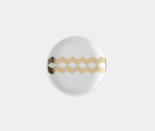 LSA International 'Chevron' tea plate, set of four GOLD LSAI20CHE655GOL
