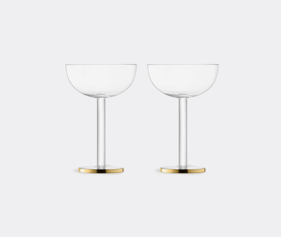 LSA International 'Luca' coupe glass, set of two Gold ${masterID}