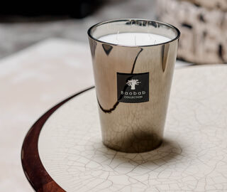 Baobab Collection 'Les Exclusives Platinum' candle, large SILVER BAOB23LES752SIL