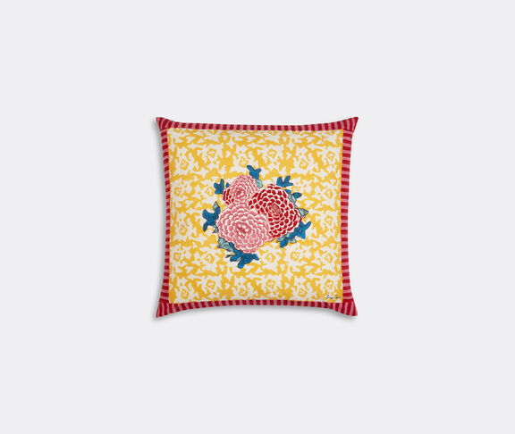Lisa Corti 'Arabesque Corolla' cushion, medium, red and yellow undefined ${masterID}