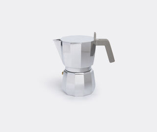 Alessi 'Moka' espresso coffee maker, six cups SILVER ALES19MOK992SIL