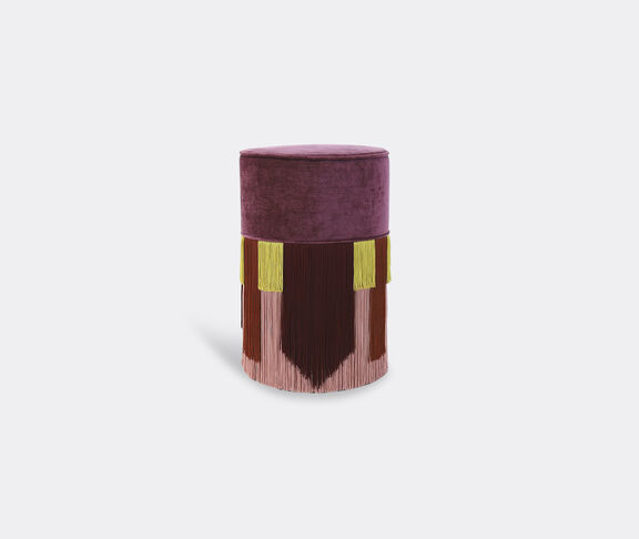 Lorenza Bozzoli Couture 'Couture Geometric Tie' ottoman, purple undefined ${masterID}
