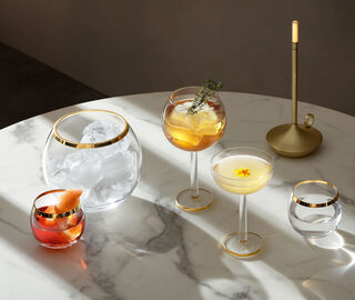 LSA International 'Luca' balloon glass, set of two GOLD LSAI21LUC922GOL