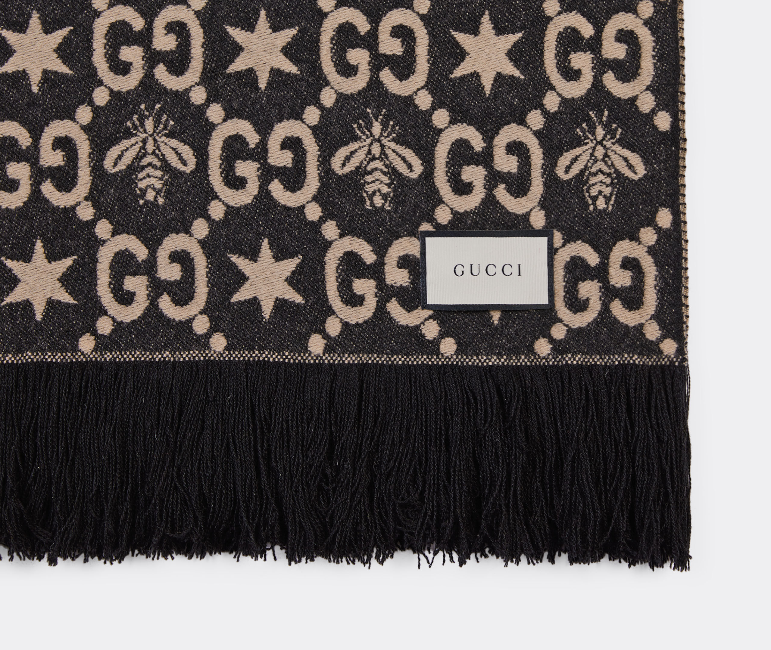 Plaid, black by Gucci | Blankets | FRANKBROS
