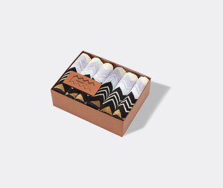 Missoni 'Giacomo' face towels, set of six, blue BLACK MIHO22GIA580MUL