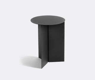 Hay 'Slit' round table, high, black BLACK HAY122SLI924BLK