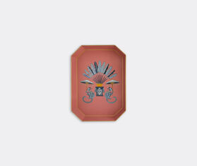 Les-Ottomans 'Fauna' hand painted iron tray, monkey MULTICOLOUR OTTO23FAU132MUL