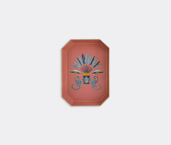 Les-Ottomans 'Fauna' hand painted iron tray, monkey undefined ${masterID}