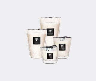 Baobab Collection 'Pearls White' candle, medium PINK BAOB23PEA788MUL